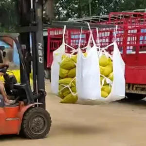 Perforated Bulk Bags 1450D 1500D 1600D ISO 9001 2015 Flat Sling Bag Sling for Cement Polyethylene Bags Super Sack thumbnail-5