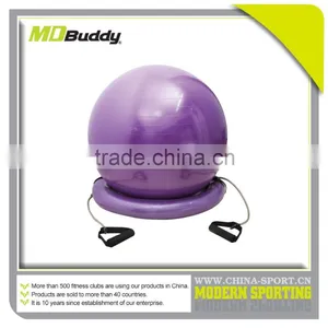 65cm Pvc Anti-burst Yoga Ball With Base thumbnail-1
