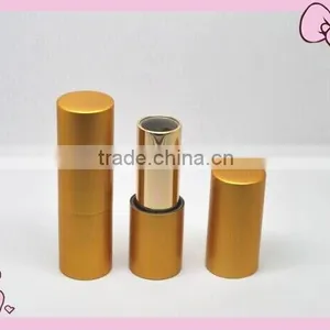 Matte Golden Color Metal Lipstick Holder,magnet Alu Lipstick Tube thumbnail-1