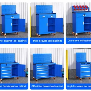 Tool Cabinet on Wheels With Pegboard | Convenient, Multi-Functional Tool Storage | for Automotive Shop Maintenance thumbnail-2