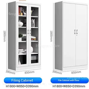 Minimalist Black Metal Filing Cabinet for Creative Studios, Modern Matte Finish, Floor-standing Office Organizer With Sleek Recessed Handles thumbnail-1