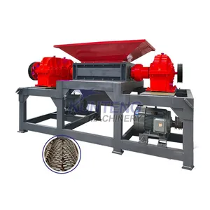 New Type Garbage Recycling Production Line Copper Wire Hard Disk Dual Axis Shredder EPC thumbnail-1