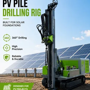 PD-4000 Hydraulic PV Pile Drilling Rig for Solar Foundation thumbnail-1