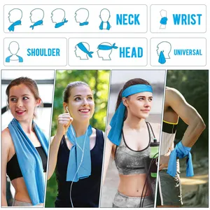 Customized LogoCooling Towel Ice Towel Soft Breathable Chilly Towel Stay Cool for Yoga Sport Gym Workout Camping thumbnail-4