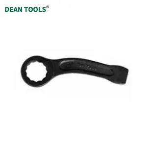 Bent Striking Box Wrench, 45# Steel, 32mm, 185mm Long,Extra Wide Striking Zone, Slogging Ring Spanner thumbnail-2