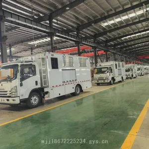 Batch of Isuzu 1200-cubic-meter High-flow Emergency Drainage Vehicles With a 120kw Generator Set and Two 600-cubic-meter Pumps thumbnail-2