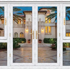 SUNFREE Custom Size 50 Series Household Swing Door, Thermal Insulation Aluminum Casement Door thumbnail-1