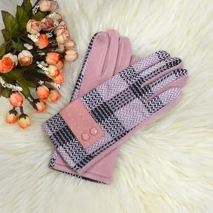 Women Fashion Lamb Suede Gloves Finger Touch Gloves thumbnail-3
