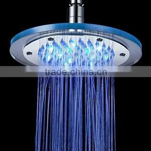 Color Changing Bathroom Top LED Rainfall Shower Head thumbnail-2