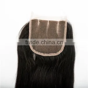 16years Professional Hair Factory Wholesale Price Virgin Indian Temple Hair Top Closure Silk Base Closure thumbnail-5