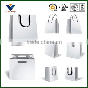 White Custom Paper Bag Custom Kraft Paper Bag Paper Shopping Bag thumbnail-1