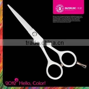 RAZORLINE R8W/ White Teflon Coating/ White Hair Scissors thumbnail-1