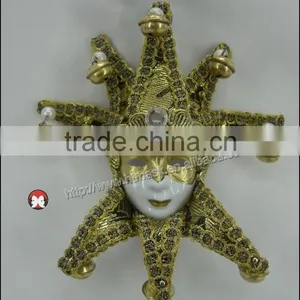 Ceramic Wall Mask DECORATIVE CERAMIC MASK FEMALE JESTER, WALL HANGING. MADE IN CHINA thumbnail-1