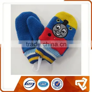 Childrens Cheap Jacquard Mitten Made In China thumbnail-1