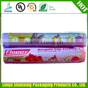 20 Mic LDPE and HDPE on Roll Plastic Trash Bag / 18mic MDPE Drawstring Bag thumbnail-1