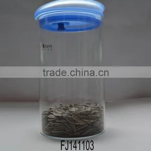 Tall Glass Food Jar With Colour Lid thumbnail-1