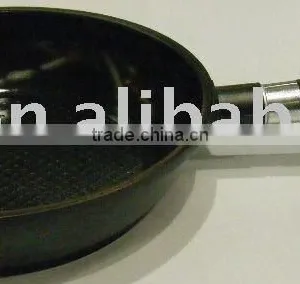 26cm Die Cast Aluminium Deep Fry Pan With Wooden Handle and Ceramic Coating thumbnail-1