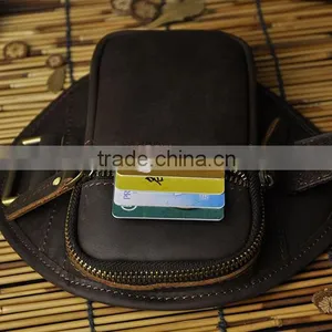 Fashion Leisure Genuine Leather Retro Arm Bag for Running or Fitness thumbnail-4