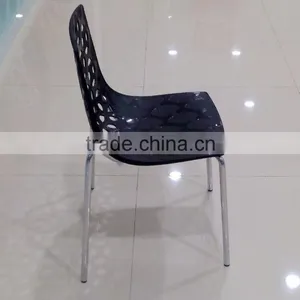 High Quality Wholesale Modern Popular Design PP Plastic BUBBLE CHAIR With Chromed Metal Base thumbnail-5
