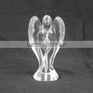 Fashion White Glass Carved Angel for Wholesale thumbnail-1