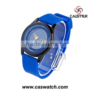 Fashional Alloy Case Sport Style Silicone Watch for Lady thumbnail-3
