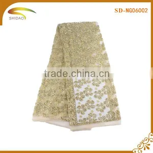 Cheap Wholesale Garment Accessories Lace Fabric African Wedding Dresses Short thumbnail-1