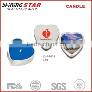2015 New Design 15g Scented Candle in Heart Shape Tin thumbnail-1