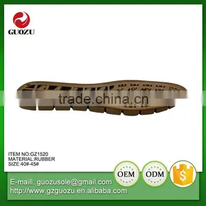 Sole Type Men Mocassin Shoe Sole Rubber Outsole for Sale thumbnail-5