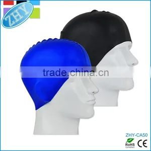 For Water Sports Funny Silicone Swimming Caps thumbnail-1