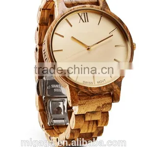 2016 Hot Sale Wood Watches Custom Logo Bamboo Watch Wood Watch thumbnail-2