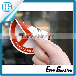 Custom Double Side Printing Static Cling Vinyl Sticker, DIE CUT WINDOW STICKER Custom Car Bumper Sticker thumbnail-2