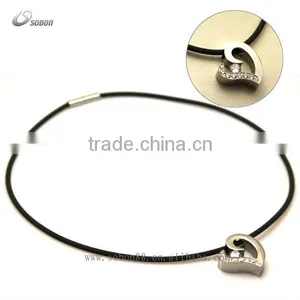 Health Protection Silicone Necklace With Pendent thumbnail-1