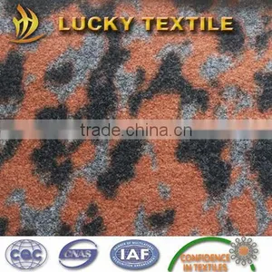Camouflage Jacquard Knit Wool Fabric for Coat thumbnail-1