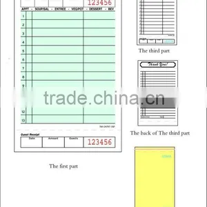 3 Parts Carbonless Guest Check TM-G4797-3SP thumbnail-1