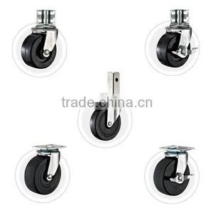 Special Application Square Stem Swivel Casters With Rubber Wheels thumbnail-1