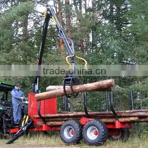 For Mariana Tractor Mounted Model Log Trailer With Crane (1 Ton,3 Ton,5 Ton,8 Ton,10ton,12 Ton) ) thumbnail-1