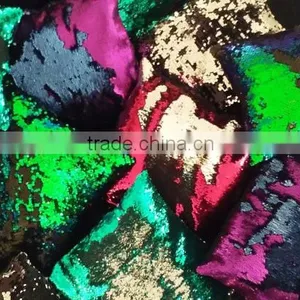 Gold Double Sided Sequin Fabric thumbnail-4