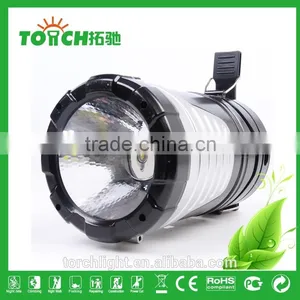 Outdoor Camping LED Lantern Lights 16+1 Fashion Golden Color Design Super Bright LED Tent Light Plastic Flashlight Portable Lamp thumbnail-2