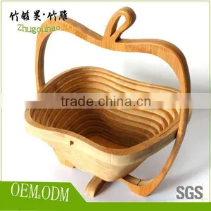 Factory Price Direct Selling Eco-friendly Older Bamboo Fruit Basket thumbnail-4