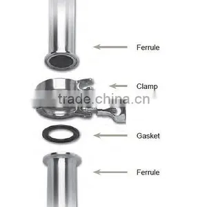 Sanitary Clamp Ferrule Adapter Stainless Steel Pipe Fitting thumbnail-2