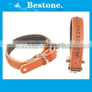 2014 Fashionable Pure Cowhide Pet Collars/pet Collar Making thumbnail-1