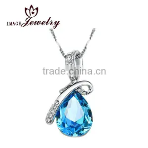 Recently Gemstone Necklace for Wholesale Fashion Jewelry of Colorful cz Pendant thumbnail-1