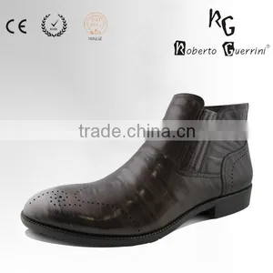 Breathable Ankle Boots Men Genuine Leather Shoes thumbnail-1