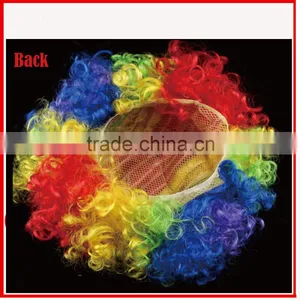 Directly Supplier Fans Crazy Wig,color Wigs,promotional Rainbow Wig thumbnail-2