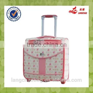 Newly Design PVC Material 16 Inch Aluminum Real Push Trolley Wholesale Type Boarding Luggage thumbnail-1