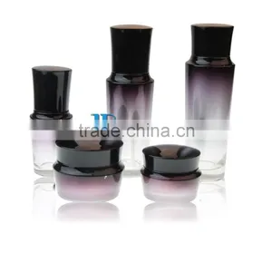 Purple Gradient Empty Lotion Bottle Cream Jar Bottle Set Wholesale/individual thumbnail-1