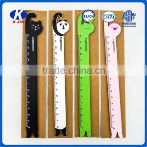 2016 Hot Sale 15cm Funny Animal Shaped Wooden Ruler for School or Office thumbnail-1