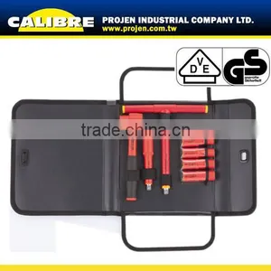CALIBRE 9pc 1000v Insulated Tools 3/8"Dr.Reversible Ratchet Set thumbnail-1