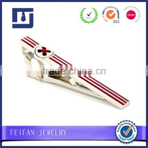 Brass Blank Tie Pin Bow Colorful Enamel Tie Clip thumbnail-2