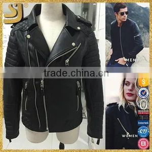 Hot Selling Womens Leather Jackets, Jacket Factory Guangzhou Leather Jacket, Women Casual Leather Jacket thumbnail-1